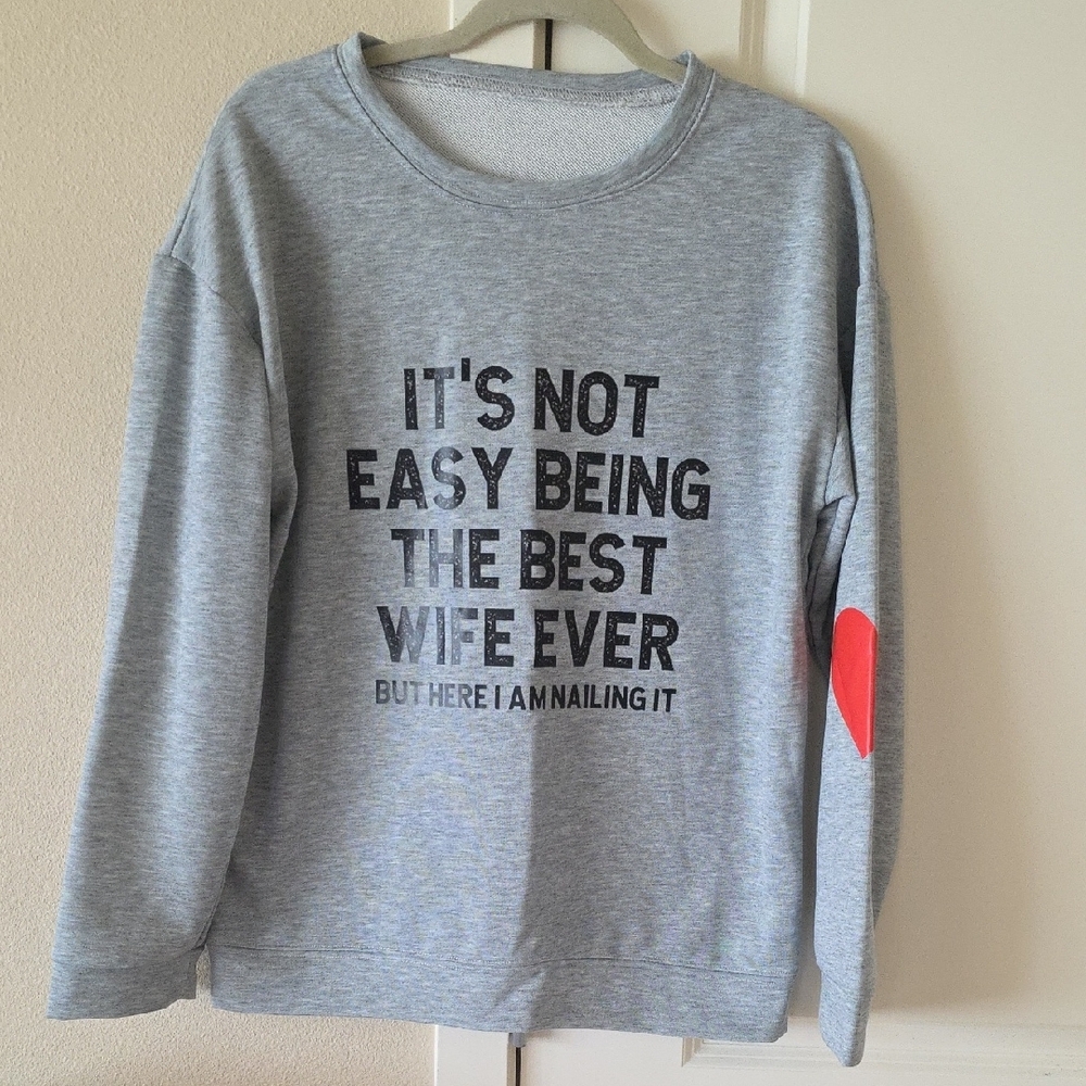 Gray Graphic Women's Top